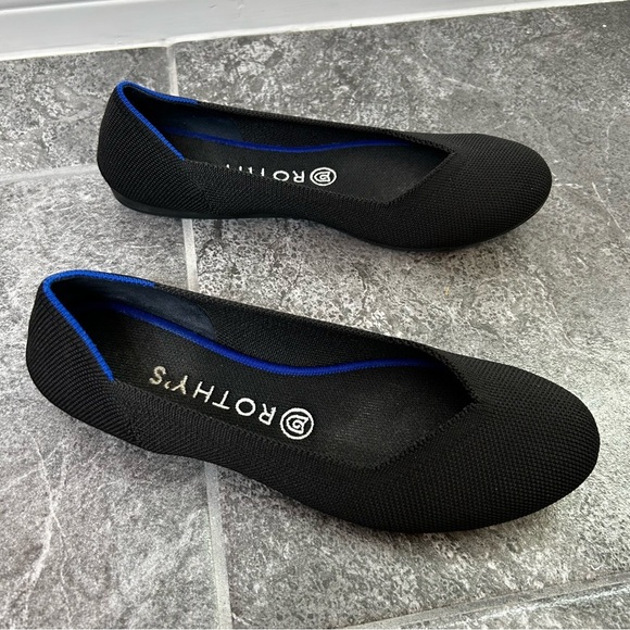 Rothy's Black Ballet Flats Size 8 - Picture 2 of 13